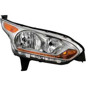 Spyder (OE) Ford Transit Connect 14-18 Passenger Side Headlight - OE Right - Chrome, Black