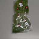 17 Inch Christmas Tree Picks, 6 PCS Lime Green Furry Curly Stems with Red Glitter Balls, Flexible Christmas Tree Topper Decorations for Holiday Arrangements, Wreaths & Table Christmas Decor