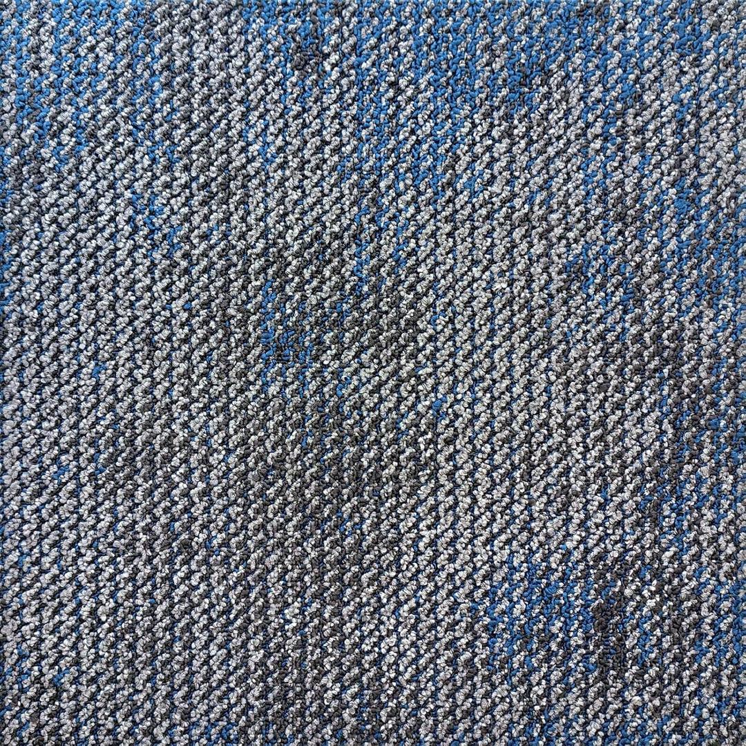20"x20" Carpet Tiles 24 Pack, Non-Slip Reusable Floor Squares with Seamless Look, Easy DIY Flooring Carpet for Bedroom, Living Room, Office (Blue-03)