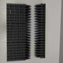 BORHOOD Bird Spikes, 40 Pack Pigeon Deterrent for Small Birds Raccoon Cats Defender for Outside to Keep Squirrel Away, Plastic Fence Spike for Railing and Roof-Black