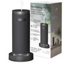 Homedics SereneScent Mini Fabric Rechargeable Waterless Diffuser, Cordless Aromatherapy Device, Use with SereneScent Oil 15ml (Sold Separately), Adjustable Mist Intensity & Ambient Light, Charcoal