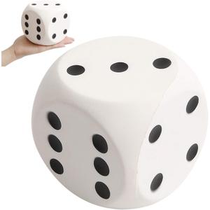 Anboor 3.9" Squishies Dice Kawaii Soft Slow Rising Scented Squishies Stress Relief Kids Toys Collection Decorative Props (White)