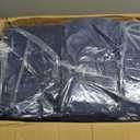 50ftx40ft Navy Blue Ceiling Curtain for Wedding Parties 10 Panels Wrinkle-Free 40 FT Long Tent Draping Curtains for Wedding, Birthday & Theme Parties, 40ft Height with Rod Pocket, 60"W x 480"L