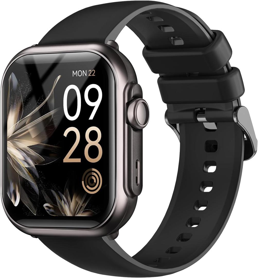 RUXINGX Smart Watches for Men Women, 1.85" Fitness Tracker with Bluetooth Calls, IP68 Waterproof, 120+ Sport Modes, 30-Day Battery, 24/7 Heart Rate & Sleep Monitor for iPhone Android iOS