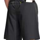 MAGCOMSEN Men's Workout Gym 9" Shorts Quick Dry Lightweight Summer Casual Athletic Hiking Shorts for Men with 3 Pockets (Black)