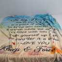 To My Daughter - Forever Love Blanket - Comforting Message from Mom - Warm and Cozy Throw with Heartfelt Sentiment - Ideal for Showing Unending Love and Support to Cherish Always, SIZE: 60x50 Inch