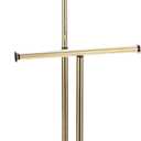 BVL FreeStanding Towel Rack Gold Stainless Steel 2 Tiers Weighted Base Bathroom Towel Holder Stand Rust-Resistant Stainless Steel Standing Towel Racks for Bathroom Storage