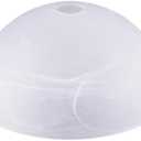 WEIYOUDJ Alabaster White Replacement Glass Shade for Medium Base Socket Floor Lamp, Torchiere Lamp, E26 Base, 1-5/8" Fitter, 12" Diameter x 5.5" Height