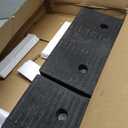 Curb Ramp 3 inch Rise Curb Ramps for Sidewalks Rubber 2 Pcs Driveway Ramps for Low Cars Curb Ramps for Driveway,Shed,Wheelchair 7000lbs Powersport Loading