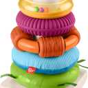 Fisher-Price Baby Toy Sensory Rock-a-Stack, Rings with Fine Motor Activities for Developmental Play for Infants Ages 6+ Months