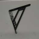 Shelf-Made Richland Decorative Shelf Bracket, Black, 8-inches (500 lbs.)