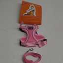 Halypet Cat Harness and Leash Set [MAX Safety 4th-Gen Upgrade] Escape Proof Adjustable Cat Leash Comfortable Soft Vest Easy to Wear Kitten Harness with Reflective Strip for Cats Walking, S Pink (Small (7-12lb))