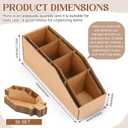 30 Pcs Cardboard Storage Parts Bins Open Top Corrugated Cardboard Storage Boxes Organizer Parts Bins for Shelves, Garages, Offices, Stores (12 x 4 x 4.5 Inch,Natural)