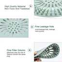 Drain Strainers Hair Catcher Silicone Shower Drain Covers Protector Flexible Material Easy to Install Sink Strainer for Bathroom Tub Shower and Sink - Pack of 4