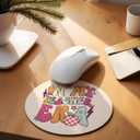 Teacher Round Mouse Pad for Desk 8x10Inch, 8.6L x 8.6W inches