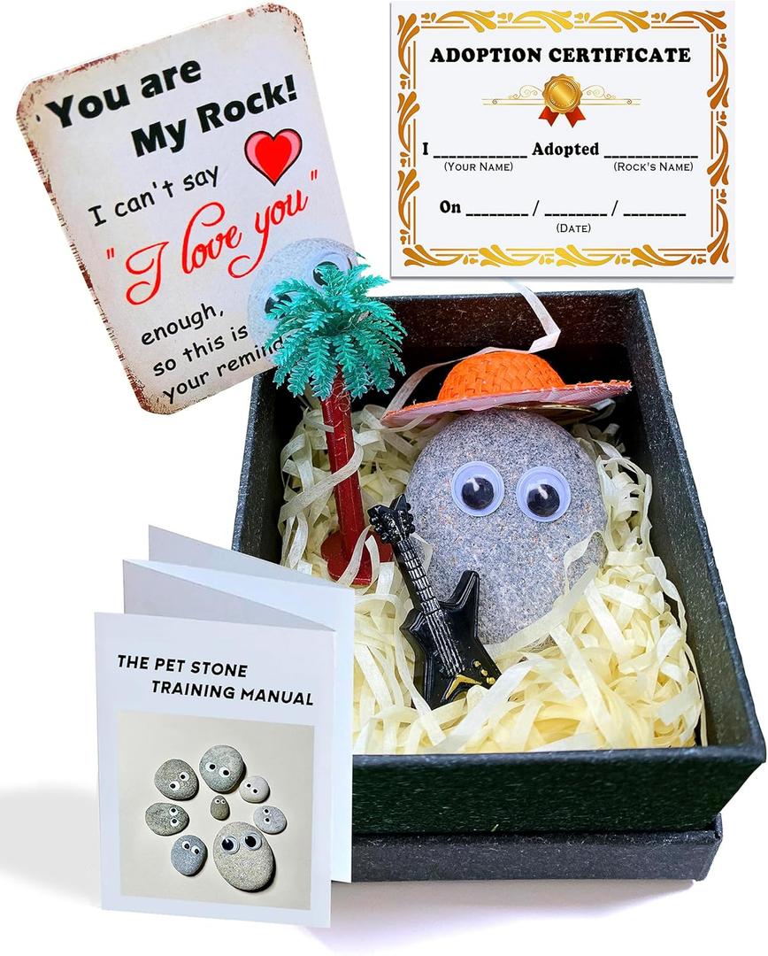 Anniversary I Love You Sign You are My Rock Gift, Cute Romantic Home Decor, Funny Valentines Birthday Christmas Presents Decorations Gifts for Boyfriend Husband Him Her Wife Girlfriend Couple Mom Dad