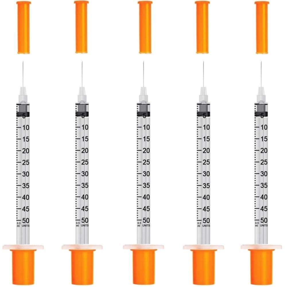 1/2ML 31Gauge 5/16inch/8mm Disposable Dispensing Lab Supplies Individually Sealed Packaging, 20 Pack
