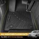 Naibeve Floor Mats for 2005-2010 Honda Odyssey- All Weather Custom Fit for Honda Odyssey Floor Mats Cargo Mats Liners Backrest Mats Waterproof Interior Accessories