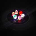 NICREW Multi-Colored LED Aquarium Bubbling Stone Disk, Round Fish Tank Bubbler with Auto Color Changing LEDs