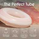 FUNBOY Giant Pink Ring 48'' Tube Float, with Integrated Cup Holder, Perfect for a Summer Pool Party, Large