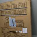 Cumbor 29.7"51.5" Extra Wide Baby Gate for Stairs, Pressure-Mounted Dog Gates for Doorways & Hallways, Auto-Close Walk-Through, No-Trip Design, Child Proof Safety, Dog/Pet Gate for Indoor Use, Black