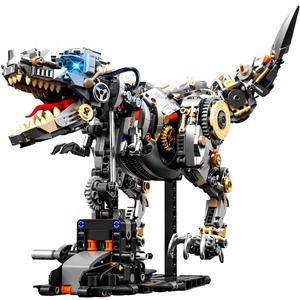 Mechanical Dinosaur T-Rex Building Set with Light- Compatible with Lego Sets Adult, Birthday Gift Set for Boys, Adults (1268 Pcs), Mechanical Dinosaur