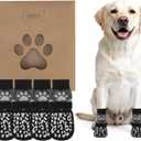 KOOLTAIL Dog Socks to Prevent Licking Paws for Hardwood Floors Anti Slip, Winter Warm Pet Boots&Paw Protector with Grippers, Double Sides Puppy Shoes Booties for Small Medium Large Senior Dogs