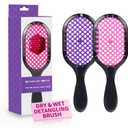 Detangling Brush,2 Pack Detangler Brush, Gentle & Effective Detangling on Wet or Dry Fragile Hair Types,Ultra-light, Detangling Brsuh Ventilated and antistatic hairbrush (Pink+Purple)
