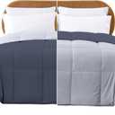 Modern Threads Down Alternative Reversible Comforter Denim/Cloud Blue Twin