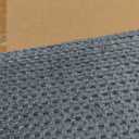 SIMPLIHOME Scott 29" Wide Linen Rectangle Ottoman in Smoky Teal