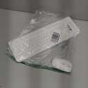 Wireless Keyboard and Mouse Combo, Full Size Silent Ergonomic Keyboard and Mouse, Long Battery Life, Optical Mouse, 2.4G Lag-Free Cordless Mice Keyboard for Computer, Mac, Laptop, PC, Windows(White)