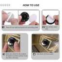 PlusRoc 12 Pack Self Adhesive Caster Wheels 1 Inch for Furniture Mop Bucket, Load Capacity 28LBS Per Wheel, Low Profile Swivel Wheels for Small Appliance Storage Bins