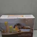 5plots Rechargeable Flameless Candles, Battery Operated LED Candles, Electric Candles with Remote and Timers, WaxLike Plastic, Ivory, 3Pack, 3" x 4"5" 6", for Home Decor