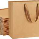 BagDream 12.5x4.5x11 25Pcs Gift Bags Heavy Duty Kraft Brown Paper Bags with Handles, Sturdy Large Paper Gift Sacks for Shopping, Retail, Merchandise, Wedding Party Favor