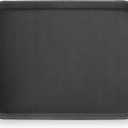 New Star Foodservice Restaurant Grade Non-Slip Tray, Plastic, Rubber Lined, Rectangular (Black, 15-Inch x 20-Inch)