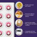 Everstix Printable Round Labels, 0.75" Diameter, 2000 Customizable White Stickers, 25 Sheets, Laser/Inkjet Compatible (3/4 Inch)