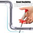 Drain Snake116" Flexible Grabber Claw Tool Reacher Drain Snake Hair Drain Clog Remover for Toilet Sewer Shower Kitchen Bathroom Tub Clogged Drains Opener Cleaning Tool