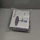 Obstal Fitted Round Table Cloth, Reversible Waterproof Stain Resistant Elastic Stretch Tablecloth, Wipe Clean Table Cover for Outdoor/Indoor Use, Fits Round Tables up to 30" - 36" Diameter, Grey