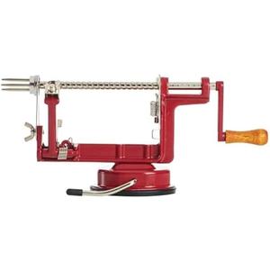 Back To Basics A505 Peel Away Apple Peeler (Casr Iron Suction Base), Red