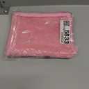12-Piece Nylon Zipper Pouch Set, Pink Mesh Cosmetic Bags, Zippered Travel & Office Supplies Organizers - A5