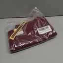 Hybrid & Company Women's Ultra Stretch Perfectly Shaping Mid Rise Skinny Bermuda Shorts with Pockets (Red, M)