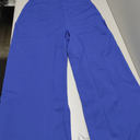 Womens Jumpsuit Dressy Casual Cap Sleeve Square Neck Wide Leg Long Pant Rompers With Pockets (Small, Royalblue)