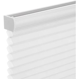 Changshade Cordless Cellular Shades,Honeycomb Shades for Windows,Pull Down Pleated Blinds,Easy to Install for Indoor Windows and French Doors,White,44" w x 64" h
