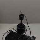 Ceiling Fans with Lights,28" LED Fan Light Hanging with Hook,Plug in Ceiling Fan Light,Hook Type Ceiling Fan,35W,3000-6500k,Remote Control,Portable Fan for Camping Bed,Patios,(Black) 