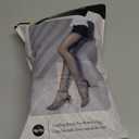 EXQUISLIFE Fleece Lined Tights Sheer Women - Fake Translucent Warm Pantyhose Leggings Sheer Thick Tights, for Winter (Small, Black+coffee)