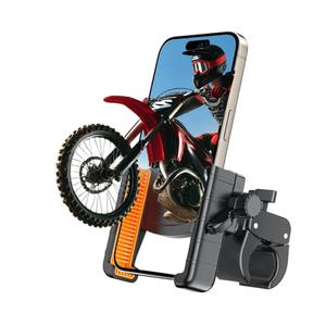 aLLreli Bike Phone Holder [Camera Friendly], 360° Clip-n-Lock Motorcycle Mount fits iPhone 16/15/14/13 and More Phone up to 3.3 inches Wide, Perfect for Bikes, Motorcycles and Scooters