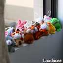 32 Piece Mini Plush Animal Toy Set, Cute Small Animals Plush Keychain Decoration for Themed Parties, Kindergarten Gift, Teacher Student Award, Goody Bags Filler for Boys Girls Child Kid Laxdacee