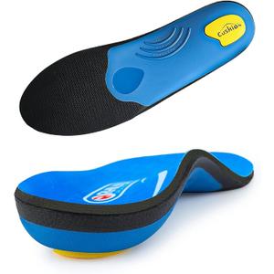 Plantar Fasciitis Pain Relief Men Orthotics in Shoes Insole Arch Support Work Boot Inserts Flat Feet Women Heel Spur Pad Orthopedic Sole for Pronation Absorb Shock Athletic Cushion (MEN (7-7 1/2)|WOMEN (9-9 1/2)--260MM, Blue)