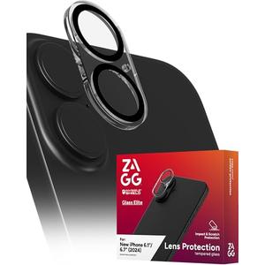 ZAGG Glass Elite Anti-Glare Camera Lens Protector for iPhone 16 Plus / 16 - Anti-Reflective Glass, 5X Stronger, Smudge-Free, Eco-Friendly, Easy Installation