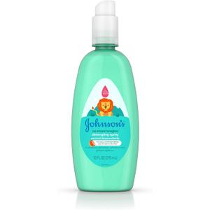 Johnson's No More Tangles Toddler & Kids Detangling Spray to Unlock Knots in Hair, Hypoallergenic & Paraben-Free, No More Tears Tear-Free Formula For Wet or Dry Hair, 10 fl. oz
